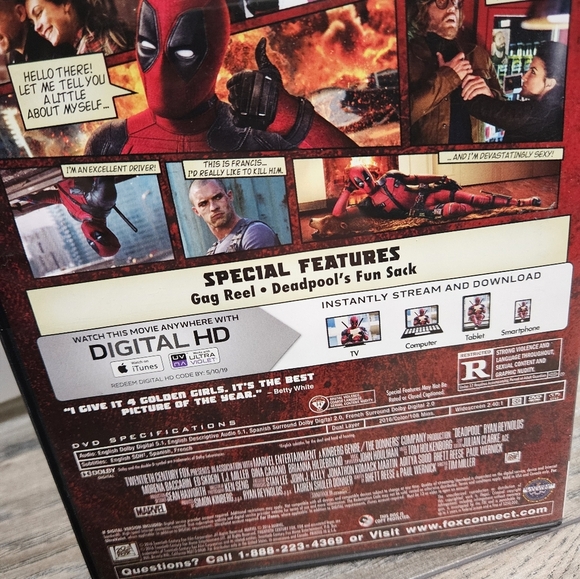 Deadpool DVD - Picture 3 of 3